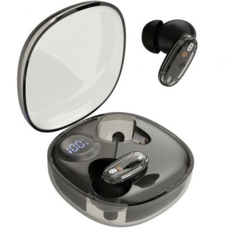 Mars gaming Auricular gaming MHIB2 semi-transparente Bluetooth 5.4 indicador LED negro